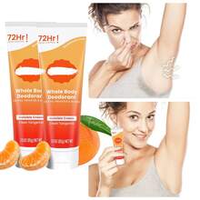 2-Pcs  Full Body Deodorant - Long-Lasting Odor Control - 72 Hours Odor Protection - No Baking Soda, Suitable For All Skin Types - trái cam - Xem 7