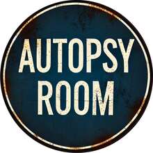 Panneau métallique vintage de laboratoire d'anatomie de 20 x 20 cm, art mural métallique 2D, convient pour la décoration de la maison, du jardin, du garage, du café, du bar, du club, art de rue, style à trous aléatoires