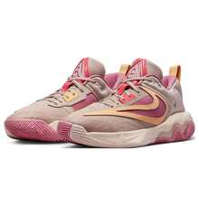 Nike Giannis Immortality 3 EP 男子篮球鞋，经典 Swoosh 标志，轻便、缓震、耐用橡胶外底，优质皮革鞋面，强力锁定，户外/室内篮球运动鞋 - 粉紅色拼接 - 查看 1