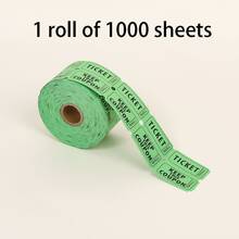 500pcs/1000pcs Raffle Tickets, Matching Numbered Coupons, Can Be Used As Event Tickets, Admission Passes, Class Rewards, Fundraising Activities, And Prize Vouchers - Red - View 17