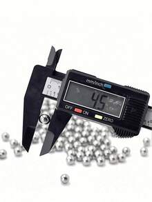 200/400/600个/包 4.5毫米（0.18英寸）不锈钢球，用于弹弓、狩猎、工业材料、自行车轴承、镜面抛光硬化球 - 銀色 - 查看 2