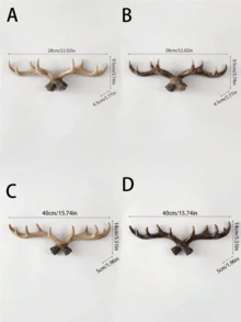 1 PC Vintage Antler Decorative Hook - Suitable For Wall-Mounted Hanging Of Coats & Keys. Ideal For Home Entryway Decoration, Clothing Store Porch Display. Also For Hanging Scarves In Bedrooms & Bags In Studies. Practical Decorative Item For Delicate Homeowners, Clothing Store Owners & Retro-Style Enthusiasts. Solves Dull Walls & Messy Small Items Issues, Balances Aesthetic Decoration & Hanging Storage Functions.