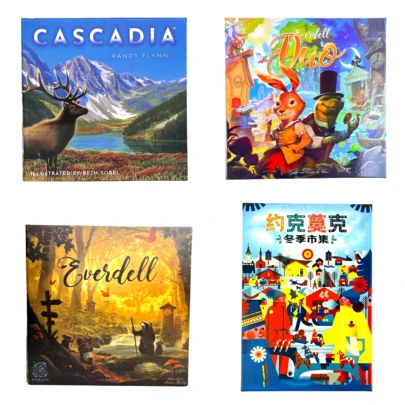 CASCADIA, Everdell Duo, Everdell, JOKKMOKK | 2-6 jugadores | 20-40 minutos | Juegos de mesa casuales - Excelentes para fiestas multijugador, actividades de trabajo en equipo y regalos de cumpleaños.