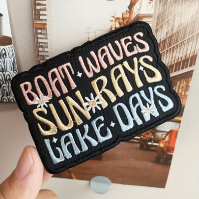 1 Stück farbiges, besticktes englisches Buchstaben-Aufnäher, DIY dekoratives Accessoire, zum Aufbügeln, handgefertigt