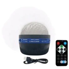 1PC LED Aurora Projector Lamp With Remote Control And Dimming Function - RGB Mood Night Light, USB Powered Ambient Light For Home Decoration, Suitable For Bedroom And Living Room, Perfect Holiday Gift, Bedroom Mood Light | Plastic LED Lamp, Bedroom LED Lamp