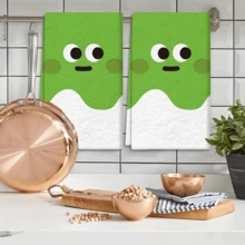 Zestaw 2/4 szt., ściereczki kuchenne, urocze, superchłonne ściereczki z mikrofibry z nadrukiem, ściereczki kuchenne do gotowania i pieczenia, ściereczki do naczyń, ściereczki do czyszczenia, ręczniki do rąk, bardzo miękkie i chłonne, wystrój kuchni, prezenty dla sąsiadów, matek, urodziny, parapetówka dla przyjaciół, niezbędne artykuły kuchenne, artykuły codziennego użytku - Wielokolorowe - Zobacz 8