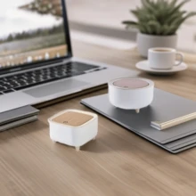 1 Pc 67.63 Oz/1.85 Gallon/2.64 Gallon Simple Trash Can, Fashionable Foot White Garbage Can, Paper Basket, Desktop Trash Can With Lid, For Living Room, Bedroom, Kitchen, Bathroom, Office