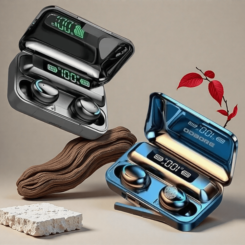 Bluetooth Kopfhörer 9D Stereo Hoher Bass Sport Ohrhörer Freisprecheinrichtung Touchsteuerung Tws Kabellose Ohrhörer Wasserdicht Headset