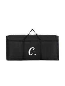 1 chiếc túi du lịch cỡ lớn, túi hành lý gấp gọn có họa tiết chữ cái đầu, túi xách chống thấm nước, thích hợp cho du lịch, công tác, nghỉ dưỡng, túi du lịch đa năng tiện dụng, túi du lịch cuối tuần unisex. - màu đen - Xem 21