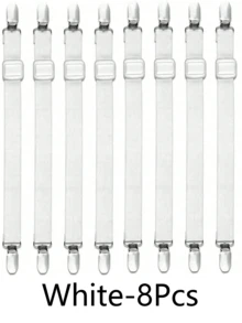 4pcs Adjustable Bed Sheet Fasteners, Elastic Bed Sheet Holders With Metal Clips, Fit For Bed Sheets, Mattresses, Ironing Boards Or Sofa, Heavy Duty Bed Corner Sheet Grippers With Locks, Non-Slip Bed Sheet Clips, Bed Frame Stabilizers - Multicolor - View 13