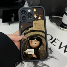 Girls Cartoon Creative Hot Selling Pattern, New Sky Eye Staircase Mobile Phone Case, Fun Personality And Elegance, Simple Fashion  Gift Mobile Phone Case, Suitable Compatible With IPhone X/Xs/Xsmax/11/12/13/14/15/16/16pro/16promax/17/17pro/17AIR/17Promax,Compatible With Samsung Galaxy S22/S23/S24 S24 Ultra/S25 Ultra - 黑色 - 查看 15