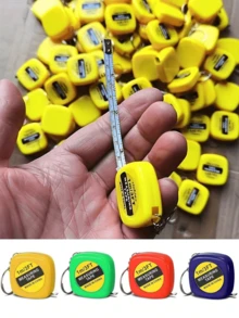 1/4/5/6/8/10 件装钥匙扣卷尺迷你测量卷尺功能性口袋卷尺可伸缩公制英制建筑派对礼品生日日常使用，小型卷尺钥匙扣功能性迷你可伸缩测量卷尺，礼品，1米/3英尺，4种颜色 - 多色 - 查看 2