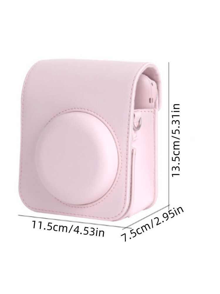 Túi đựng máy ảnh Instant Mini 12 - Chất liệu da PU, Dây đeo vai điều chỉnh được - Màu hồng, Túi đựng máy ảnh Instant Mini 12 màu trơn, Túi đựng máy ảnh kỹ thuật số, Túi đeo chéo, Túi đựng dây cáp, Túi đựng phụ kiện điện tử, Chống thấm nước & Di động, Thích hợp cho du lịch, Sản phẩm công nghệ, Unisex, Túi đựng máy ảnh kỹ thuật số chống thấm nước, Vật dụng cần thiết khi đi du lịch - Nhiều màu - Xem 2