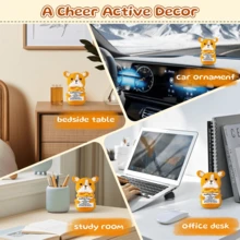 1件手工钩织桌面摆件 - 可爱的柯基犬动物挂件，送给闺蜜、姐妹、女友的贴心礼物，生日礼物，传递正能量，创意小礼物，适合送给女性、男性、孩子、同事、家人 - 彩色 - 查看 8