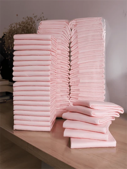 100pcs Leak-Proof Absorbent Dog Training Pads - Disposable Pet Pee Pads, Multiple Sizes, Suitable For Small Animals, Puppies, Cats And Dogs, Ideal For Labs, Bedrooms And Training Supplies, Hygienic Solution, Pet Waste Management | Leak-Proof Design | Durable Pet Product, Dog Training Pads