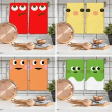 Zestaw 2/4 szt., ściereczki kuchenne, urocze, superchłonne ściereczki z mikrofibry z nadrukiem, ściereczki kuchenne do gotowania i pieczenia, ściereczki do naczyń, ściereczki do czyszczenia, ręczniki do rąk, bardzo miękkie i chłonne, wystrój kuchni, prezenty dla sąsiadów, matek, urodziny, parapetówka dla przyjaciół, niezbędne artykuły kuchenne, artykuły codziennego użytku - Wielokolorowe - Zobacz 1