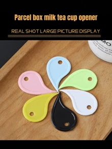 Mini Plastic Package Opener With Serrated Edge, Bubble Tea Opener, Parcel Opener, Tape Cutter, Paper Cutter, Compact And Portable Design, Suitable For Commercial And Personal Use - one-size - View 3