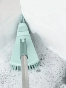 1/2 件浴室地板刷，长柄瓷砖填缝清洁刷，适用于浴室、卫生间、墙壁清洁 - 彩色 - 查看 5