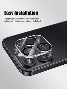 4 pezzi Pellicola protettiva per lenti compatibile con modelli Apple 1:1 3D, adatta per 11/12/13Pro Msx/14pro Max/15pao Ma/16/16pro/16plus/16pro Max/16e/17/17 Air/17 Pro/17 Pro Max intera serie, antigraffio, antiurto, applicabile per protezione quotidiana, ufficio, fotocamera del telefono domestico, impermeabile, antiurto, resistente ai graffi