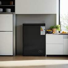 99 Litre Freestanding Chest Freezer, Adjustable Feet & 7- Level Temperature Controls, Ideal For Kitchens, Outbuildings & Garages, 4 Star Freezer Rating, New Black - Xem 6