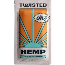 Twisted Hemp Wraps Natural Cigarette Rolling Papers Display | 4 Wraps Per Sleeve | Pack Of 15 | 60 Wraps Total - ColorD - 查看 3