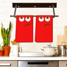 Zestaw 2/4 szt., ściereczki kuchenne, urocze, superchłonne ściereczki z mikrofibry z nadrukiem, ściereczki kuchenne do gotowania i pieczenia, ściereczki do naczyń, ściereczki do czyszczenia, ręczniki do rąk, bardzo miękkie i chłonne, wystrój kuchni, prezenty dla sąsiadów, matek, urodziny, parapetówka dla przyjaciół, niezbędne artykuły kuchenne, artykuły codziennego użytku - Wielokolorowe - Zobacz 2