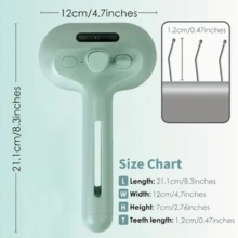 喷雾猫刷（用于脱毛）、二合一自清洁猫鬃毛刷（带水箱，用于去除底毛）和美容喷雾猫按摩刷