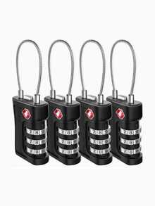 1 TSA-Approved Luggage Lock, 3-Digit Combination Padlock, Suitable For Suitcases, Backpacks, Lockers, Etc. - Multicolor - View 11