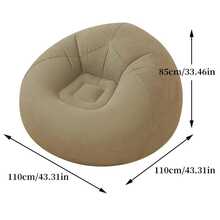 Inflatable Bean Bag Chair, Inflatable Camping Chair, Inflatable Slouchy Sofa, Inflatable Chair, Foldable Portable Inflatable Chair, Suitable For Living Room, Bedroom, Reading Room, Camping Equipment - Multicolor - View 6