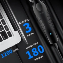 Kemei KM-2299 Professional Hair/Beard Trimmer For Men Zero Gapped Hair Clippers For Barber With T Blade, Cordless Rechargeable,Trimmer Professional Cordless Hair Clipper For Men - 彩色 - 查看 6