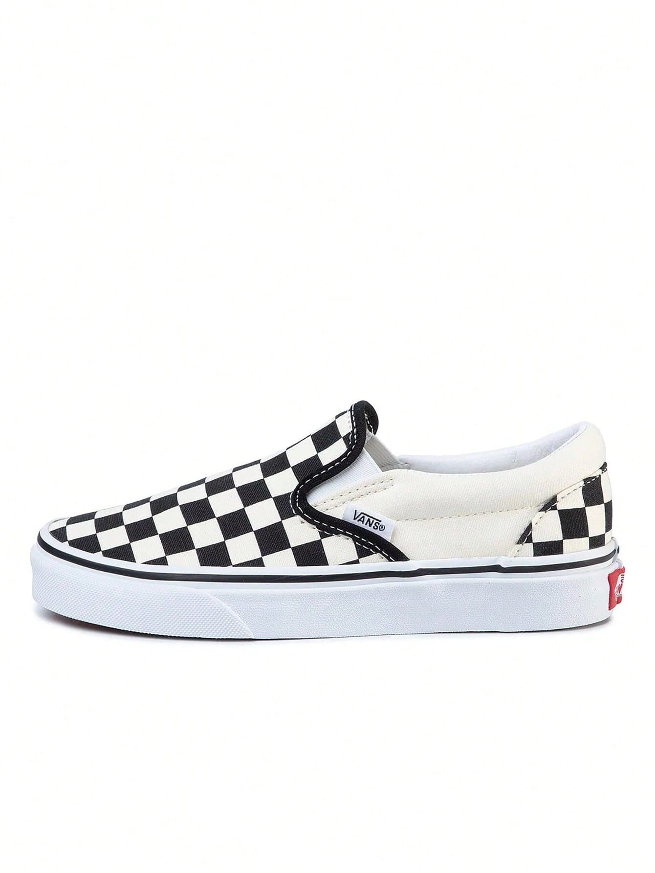 Giày thể thao Vans Classic Slip-On Nam Nữ Thường Ngày Dễ xỏ vào Vải Canvas Thoáng Khí Cổ giày có đệm Mũi giày được gia cố Đế cao su chống trượt Phong cách cổ điển Đường phố Đi lại hàng ngày Checkerboard VN000EYEBWW1 - Bảng đen trắng/trắng - Xem 1