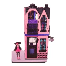 Casa de muñecas Hotel Bootique juguete giratorio con 13 accesorios diseño divertido infantil educativo mobiliario decoración creativo niñas - Morado - Ver 3