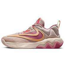 Nike Giannis Immortality 3 EP 男子篮球鞋，经典 Swoosh 标志，轻便、缓震、耐用橡胶外底，优质皮革鞋面，强力锁定，户外/室内篮球运动鞋 - 粉紅色拼接 - 查看 3