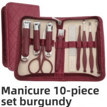 22/28/42pcs Premium Stainless Steel Manicure Set, Nail Clipper, Nail File, Cuticle Nipper, Eyebrow Scissors, Personal Care Tools, Gift Box, Suitable For Men And Women