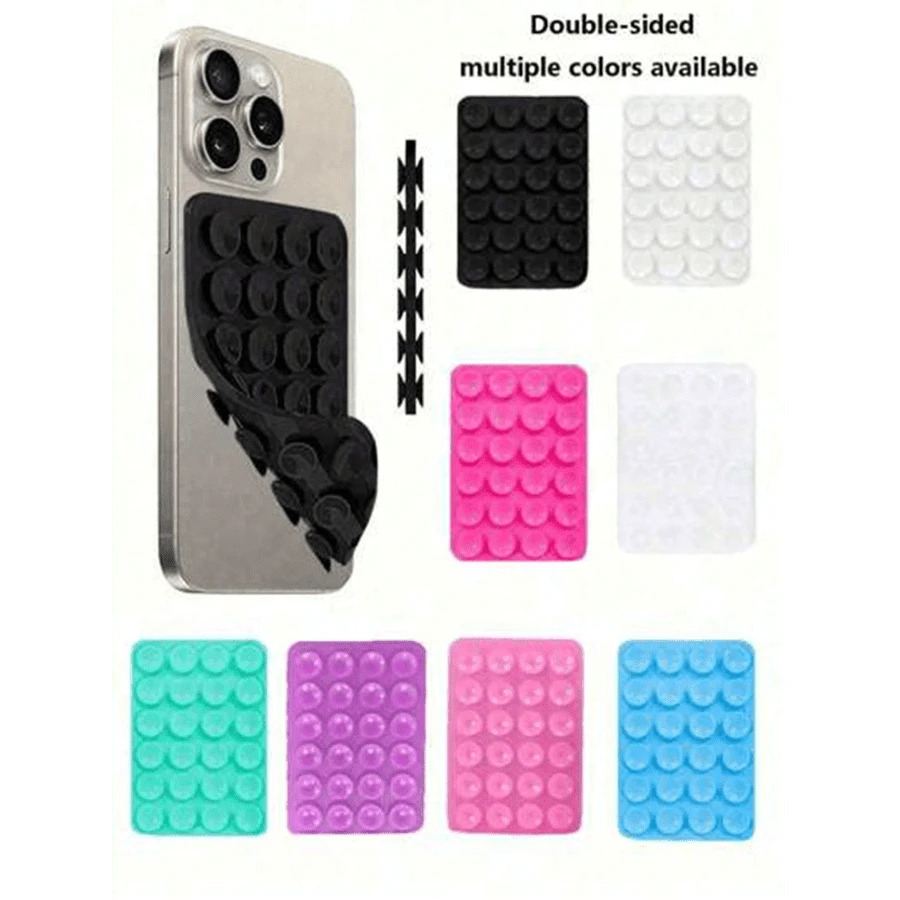 1pc Double-Sided Silicone Phone Suction Cup Accessory, Strong Suction ...
