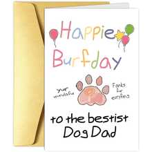 1pc Dog Dad's Delight: Funny & Cute Birthday Card - Perfect Gift For Pet Lovers, Also Suitable For Christmas, New Year, Birthday, Thank You, Father's Day Cards And Christmas Cards. - Multicolor - View 9