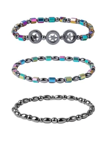 1pc/2pcs/3pcs Magnetic Therapy Anklet, Bracelet (Unisex): Enhance Immunity, Relieve Pain From Arthritis And Carpal Tunnel Syndrome, Magnetic Therapy Slimming Anklet, Promote Blood Circulation - Multicolor - View 5