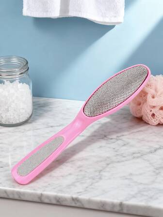 3 Piezas/1 pieza Raspador de pies de doble cara - Herramientas manuales para eliminar callosidades, limas de piedra pómez y acero para piel muerta, para uso doméstico y de viaje