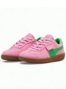 Puma Giày thể thao Palermo Giày thể thao thường ngày Giày thể thao đường phố Thoải mái Sang trọng Màu đậm Khối chữ T Vừa vặn Buộc dây Giày đi làm hàng ngày Giày mua sắm Nam Nữ Hồng Xanh lá 39785801 - Niềm vui màu hồng - Xem 2