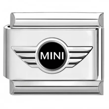 1PC Stainless Steel DIY Jewelry Accessory, Printed With Car Emblem, Heart, Rainbow, Moon, Devil's Eye Pattern, DIY Making Jewelry For Bracelet Necklaces Ring ,Modular Bracelet Components Can Be Freely Matched With Different Styles - Modules - View 28