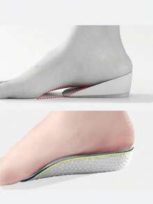 1 pereche de branțuri interioare albastre și albe pentru creșterea înălțimii, cu branțuri respirabile și moi pentru adidași și cizme. Unisex