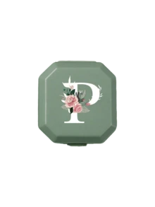 6-Compartment Portable Pill Box, Capsule Storage Case, Travel Medication Box, Pill Box, Mini Pill Box, With Floral Letter A-Z (Excluding Q/U), Pill Organizer, Travel Mini Pill Box, Moisture-Proof Pill And Vitamin Container, Medication Dispenser Organizer, Travel Home Camping Outdoor Hunting Medicine Storage Box, Pill Box, Pill Box, Medical Bag Travel Accessory Dorm Essential