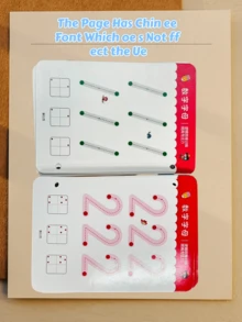 1 Set Of 32 Pages Reusable Thinking & Enlightenment Movement Magic Practice Tracing Workbook Montessori Painting Educational Control Training - Multicolor - View 6