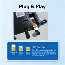 1PC WiFi Repeater With 6-Antenna Signal Booster, Multi-Band Support(B1/ B3/ B5/ B7/ B8/ B20/ B38/ B39/ B40/ B41), USB-Powered, SIM/Broadband Dual-Mode Foromplete Home Network Coverage