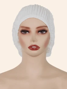 1pc Women's Jacquard Elastic Pleated Special Fabric Hijab, Fashion Crafted Headscarf, Malaysian Style For Home Wear