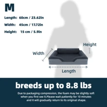 Orthopedic Dog Beds Large Sized Dog - Washable Large Dog Cat Bed Comfort Dogs Couch Sofa With Washable Removable Cover, Pet Bed With Nonskid Bottom. Orthopedic Support: Our Orthopedic Cat Sofa Is Designed To Give Your Pet Unparalleled Support For A Deep, Dreamy Sleep. High-Density Egg-Crate Foam Helps Distribute Weight Evenly And Provides The Perfect Amount Of Pressure Relief And Joint Support - Dark Grey - View 10