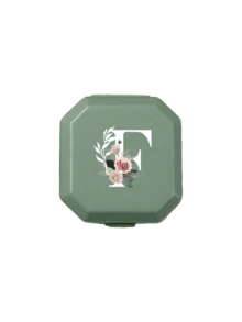 6-Compartment Portable Pill Box, Capsule Storage Case, Travel Medication Box, Pill Box, Mini Pill Box, With Floral Letter A-Z (Excluding Q/U), Pill Organizer, Travel Mini Pill Box, Moisture-Proof Pill And Vitamin Container, Medication Dispenser Organizer, Travel Home Camping Outdoor Hunting Medicine Storage Box, Pill Box, Pill Box, Medical Bag Travel Accessory Dorm Essential