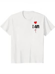 180g Men'S 100% Cotton T-Shirt. Comfortable, Casual, Versatile And Fashionable. A Must-Have Round-Neck Short-Sleeved T-Shirt For Men. Can Be Used As A Gift. Printed And Shipped From The United States. - White - View 1