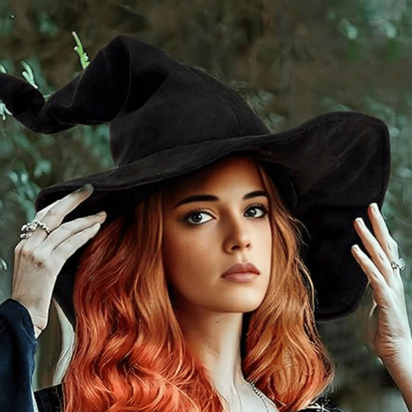 62cm/24,4 Zoll Hexenhut, großer Hexenhut für Oster-Party, Hawaii-Sommer, Frühling, Erwachsene und Teenager, Halloween-Geschenk, Weihnachtsgeschenk, Neujahrgeschenk, Ostergeschenk, Party-Favor, Schlange Spielzeug, Neuheit Rollenspiel Zubehör, Halloween Kostümparty, Weihnachtsmaskenball, Karneval Zauberhut