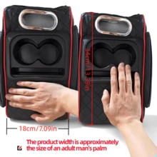 Car Center Console Armrest Pillow Arm Support Sleeve, Thick Armrest Pad, Size 13in * 7in, Thickness 3in, Detachable Cup Holder For Easy Cleaning (Can Accommodate Coffee Cups And Cola Drinks), Car Interior Accessories